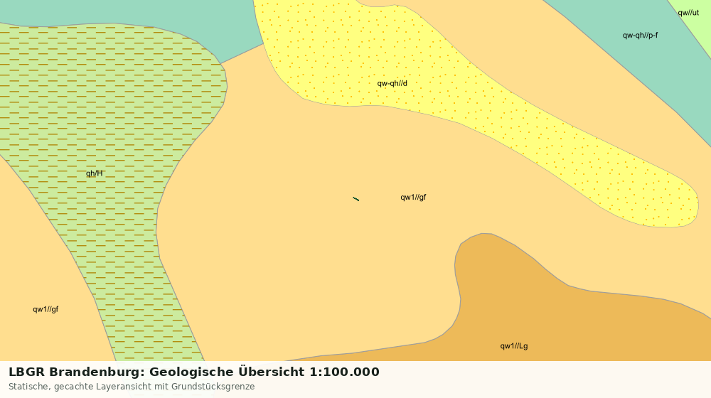 Statische Kartenansicht: LBGR Brandenburg: Geologische Übersicht 1:100.000
