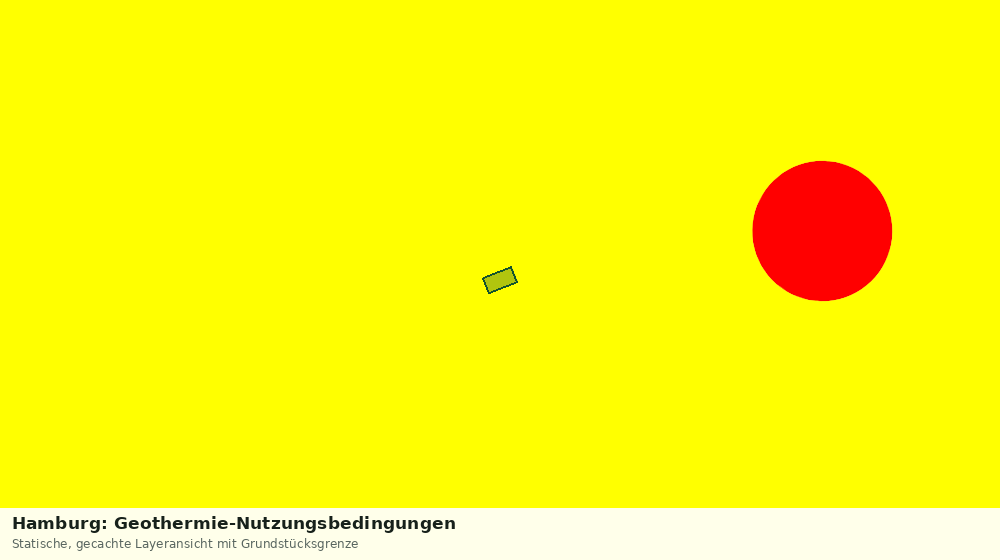 Statische Kartenansicht: Hamburg: Geothermie-Nutzungsbedingungen