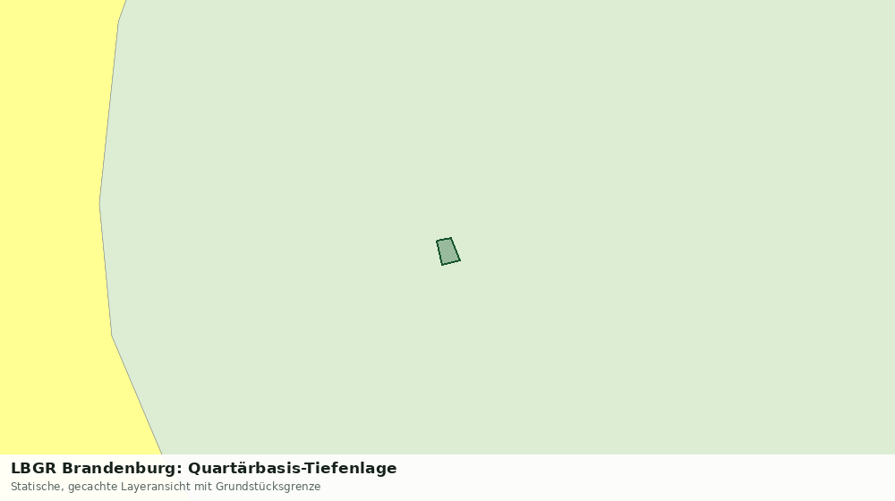 Statische Kartenansicht: LBGR Brandenburg: Quartärbasis-Tiefenlage