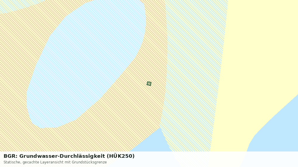 Statische Kartenansicht: BGR: Grundwasser-Durchlässigkeit (HÜK250)