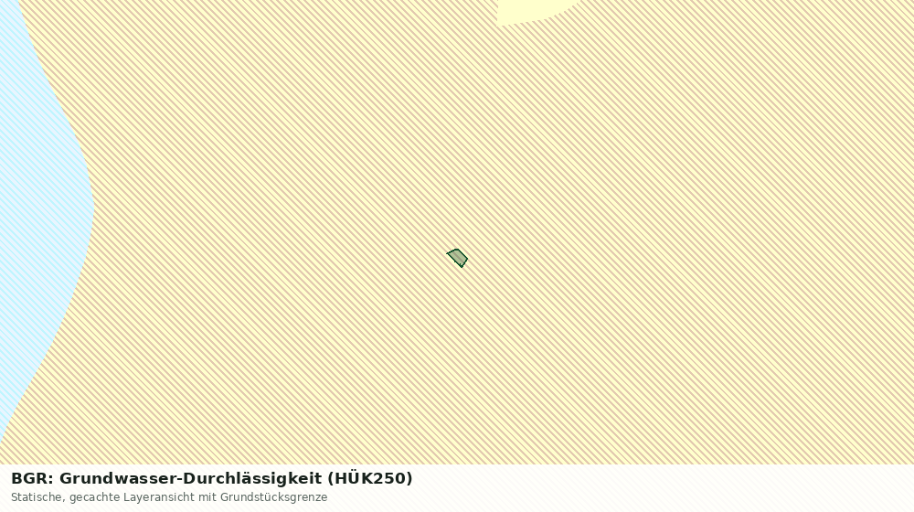 Statische Kartenansicht: BGR: Grundwasser-Durchlässigkeit (HÜK250)