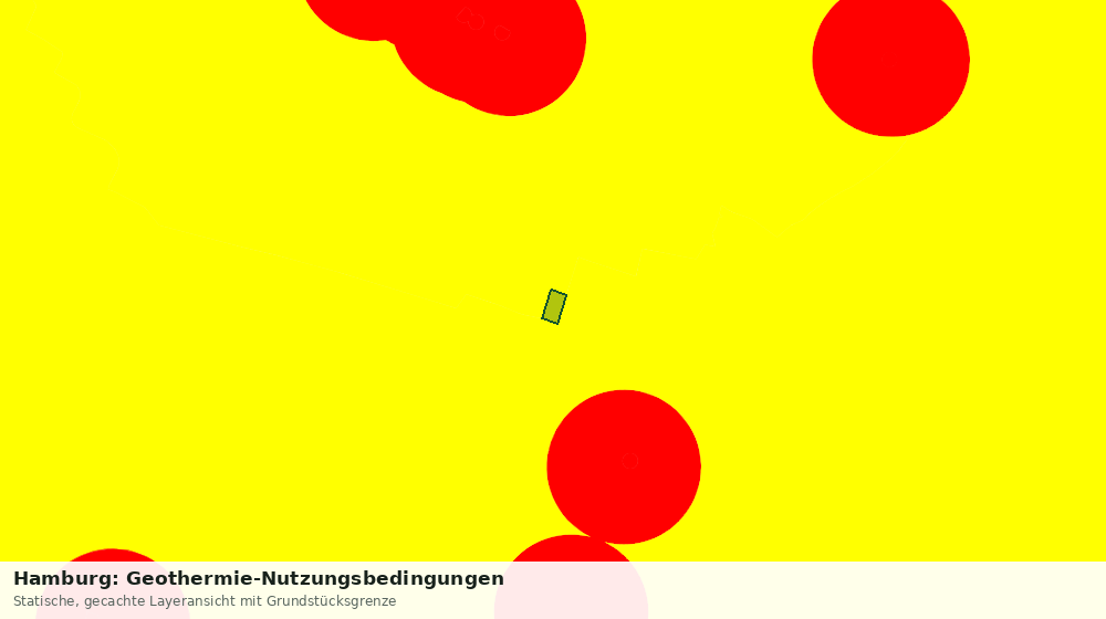 Statische Kartenansicht: Hamburg: Geothermie-Nutzungsbedingungen