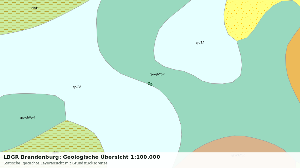 Statische Kartenansicht: LBGR Brandenburg: Geologische Übersicht 1:100.000
