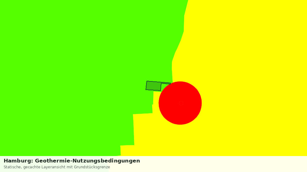 Statische Kartenansicht: Hamburg: Geothermie-Nutzungsbedingungen