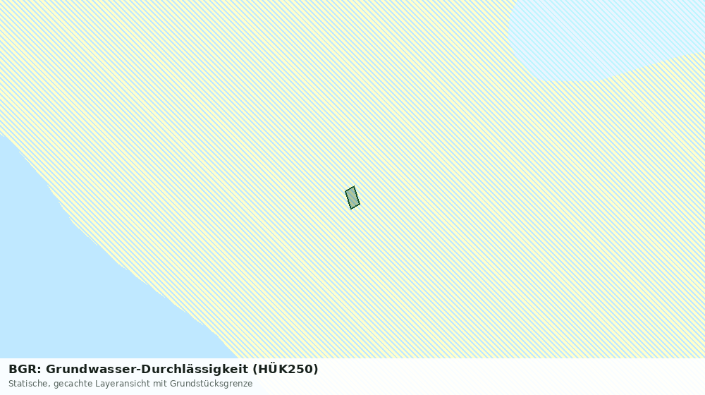 Statische Kartenansicht: BGR: Grundwasser-Durchlässigkeit (HÜK250)