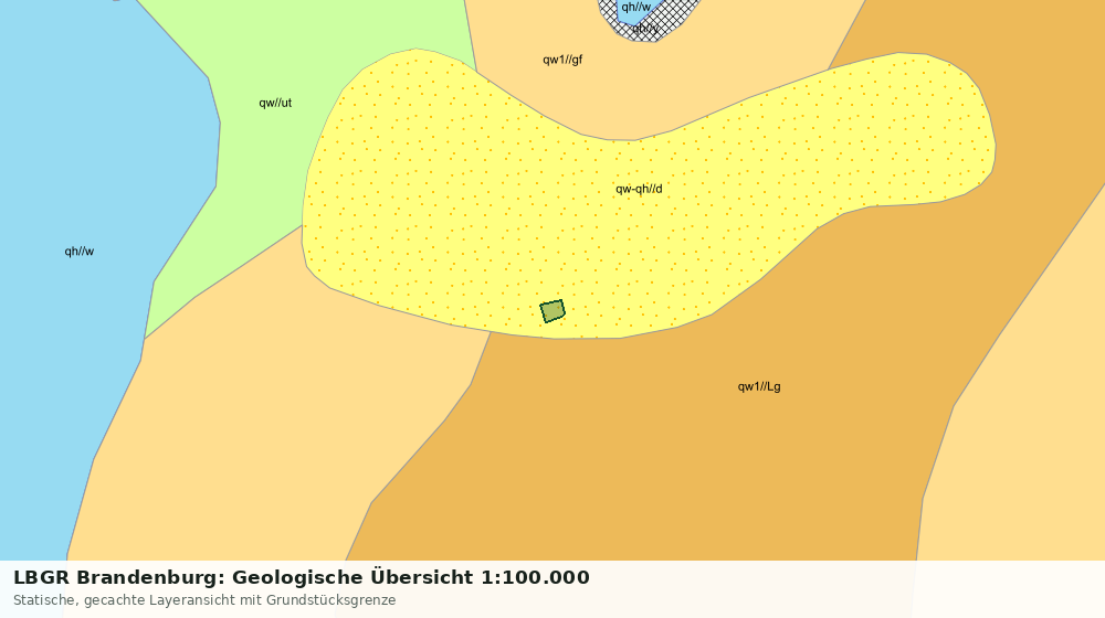 Statische Kartenansicht: LBGR Brandenburg: Geologische Übersicht 1:100.000