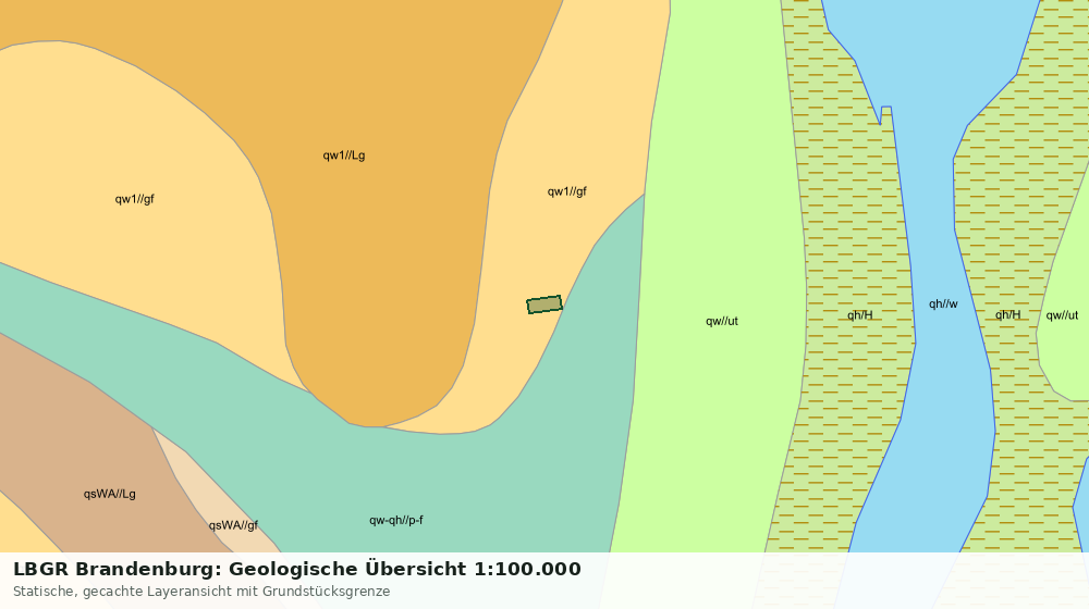 Statische Kartenansicht: LBGR Brandenburg: Geologische Übersicht 1:100.000