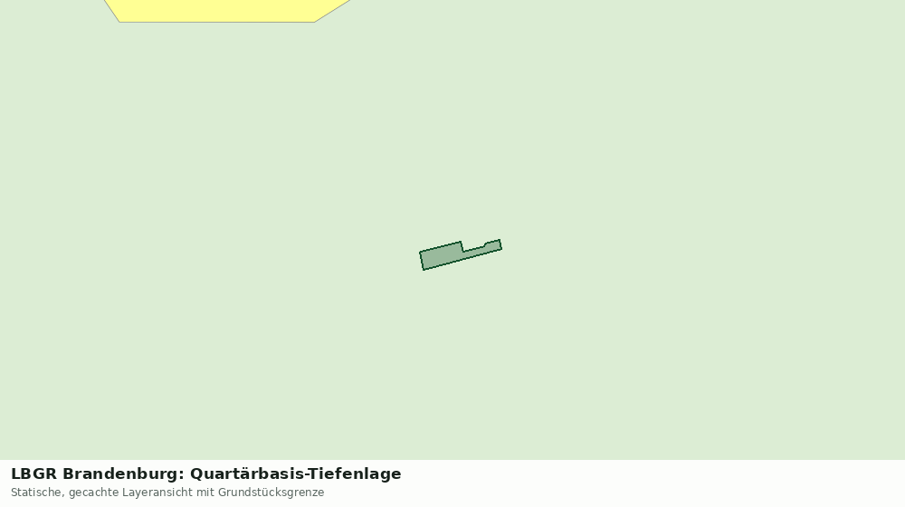 Statische Kartenansicht: LBGR Brandenburg: Quartärbasis-Tiefenlage
