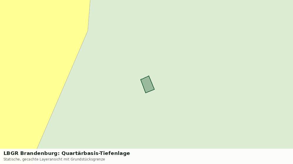 Statische Kartenansicht: LBGR Brandenburg: Quartärbasis-Tiefenlage