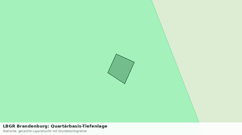 Statische Kartenansicht: LBGR Brandenburg: Quartärbasis-Tiefenlage