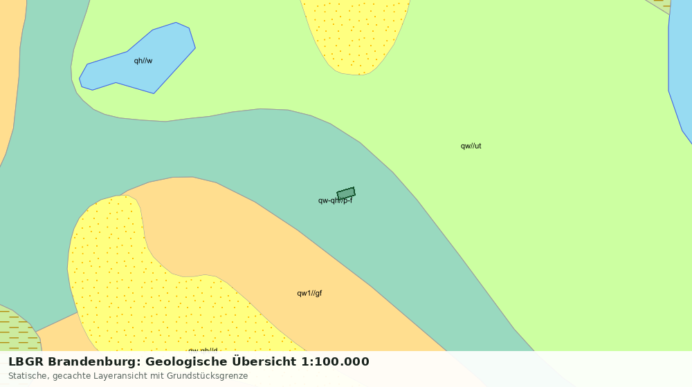Statische Kartenansicht: LBGR Brandenburg: Geologische Übersicht 1:100.000