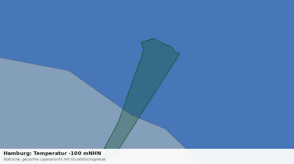 Statische Kartenansicht: Hamburg: Temperatur -100 mNHN