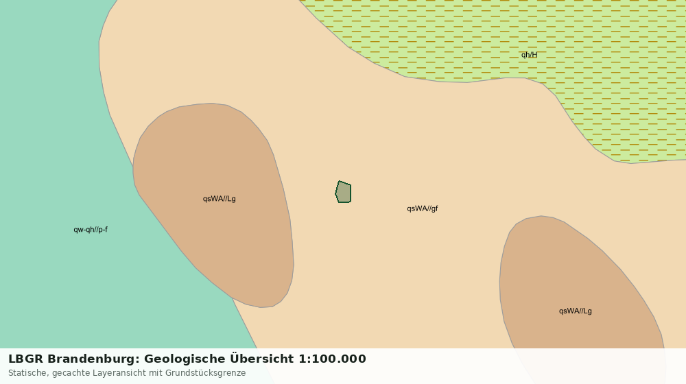 Statische Kartenansicht: LBGR Brandenburg: Geologische Übersicht 1:100.000