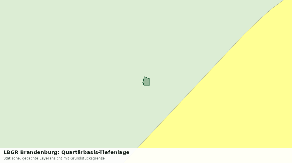 Statische Kartenansicht: LBGR Brandenburg: Quartärbasis-Tiefenlage