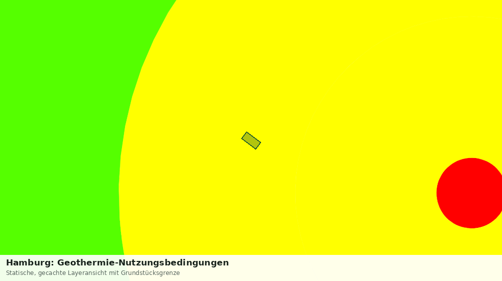 Statische Kartenansicht: Hamburg: Geothermie-Nutzungsbedingungen