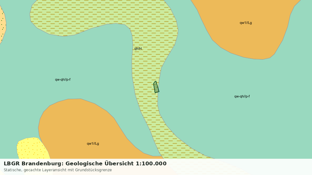 Statische Kartenansicht: LBGR Brandenburg: Geologische Übersicht 1:100.000