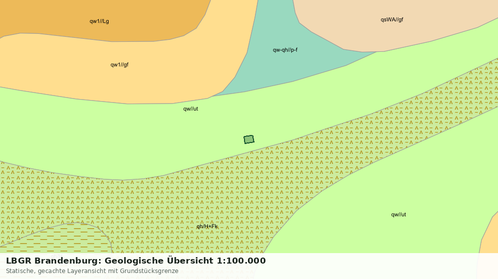 Statische Kartenansicht: LBGR Brandenburg: Geologische Übersicht 1:100.000