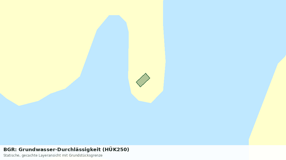 Statische Kartenansicht: BGR: Grundwasser-Durchlässigkeit (HÜK250)