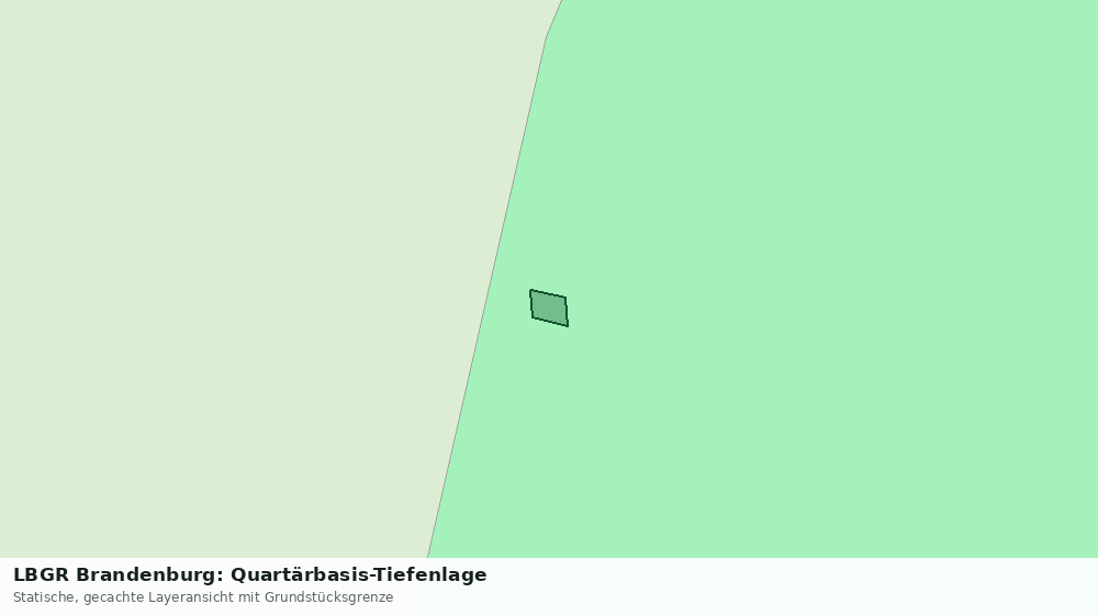 Statische Kartenansicht: LBGR Brandenburg: Quartärbasis-Tiefenlage