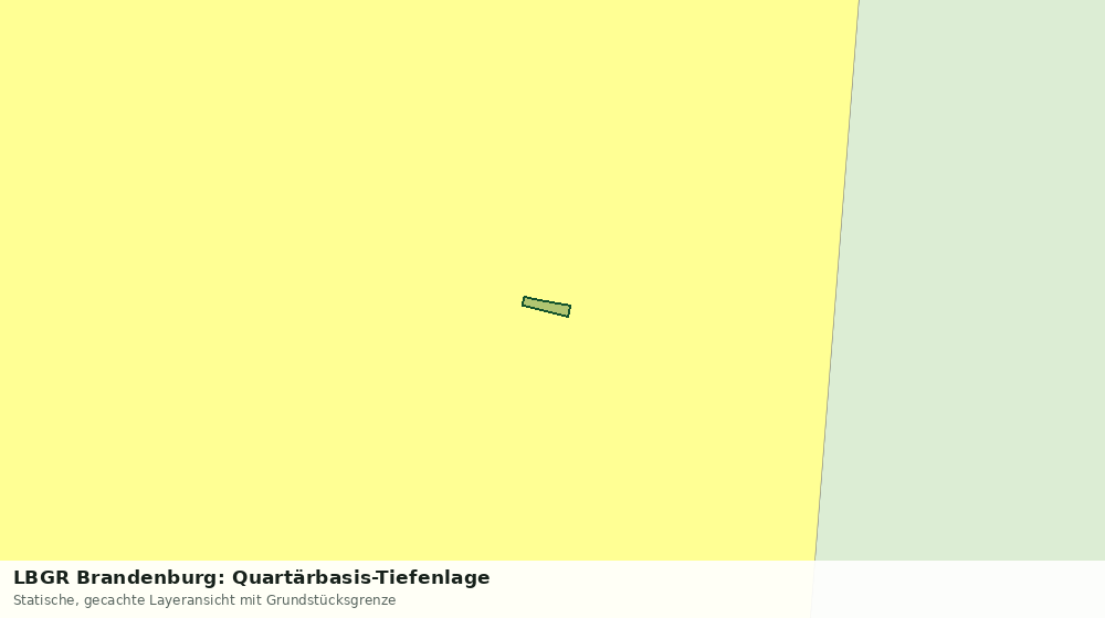 Statische Kartenansicht: LBGR Brandenburg: Quartärbasis-Tiefenlage