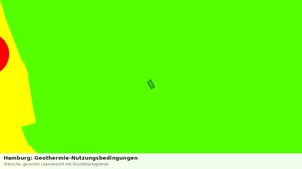 Statische Kartenansicht: Hamburg: Geothermie-Nutzungsbedingungen