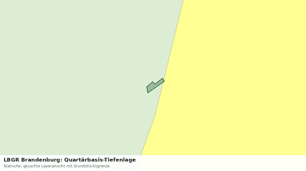 Statische Kartenansicht: LBGR Brandenburg: Quartärbasis-Tiefenlage