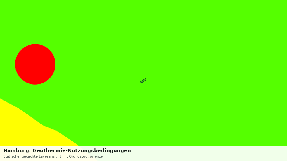 Statische Kartenansicht: Hamburg: Geothermie-Nutzungsbedingungen