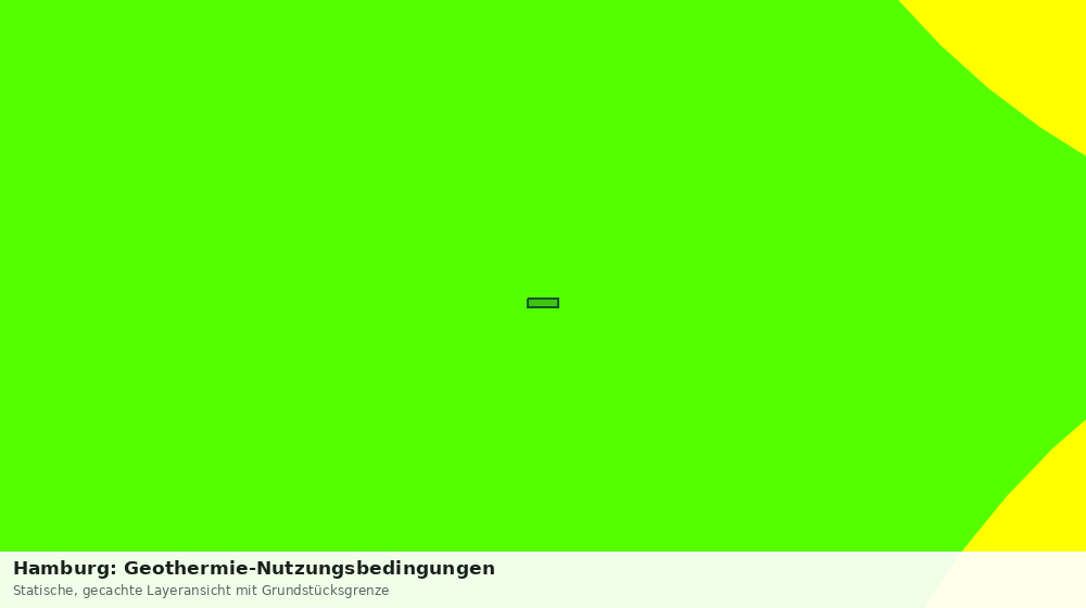 Statische Kartenansicht: Hamburg: Geothermie-Nutzungsbedingungen