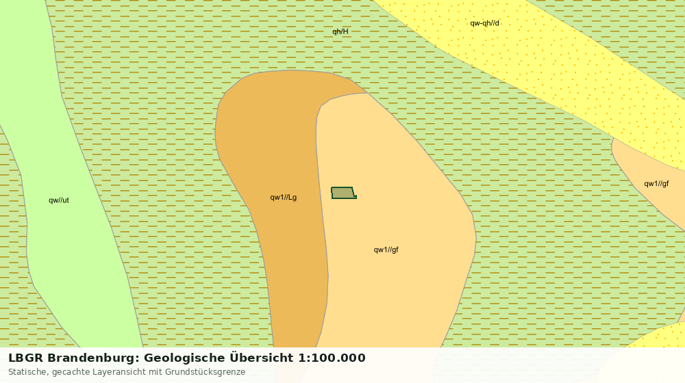 Statische Kartenansicht: LBGR Brandenburg: Geologische Übersicht 1:100.000