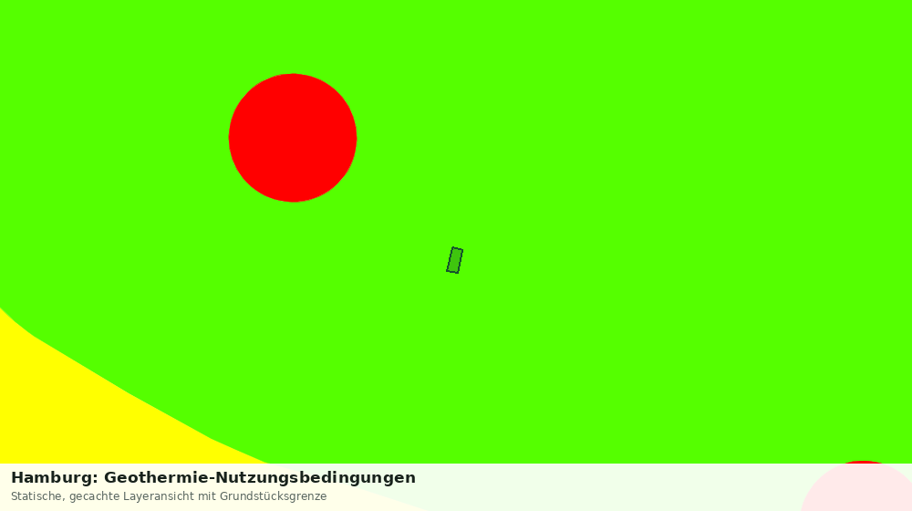 Statische Kartenansicht: Hamburg: Geothermie-Nutzungsbedingungen