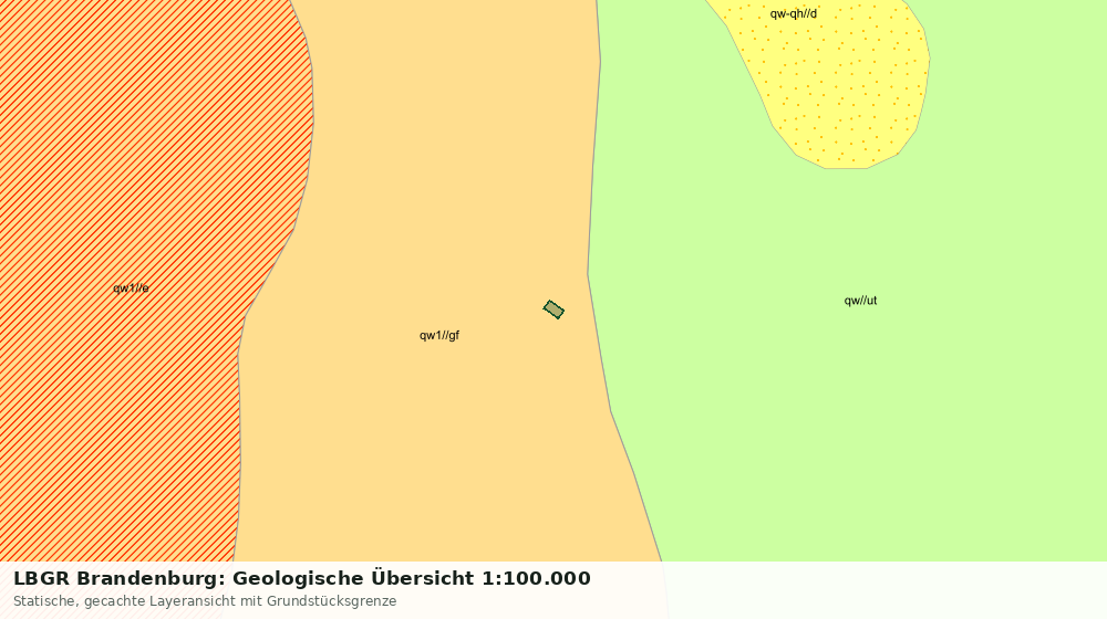Statische Kartenansicht: LBGR Brandenburg: Geologische Übersicht 1:100.000
