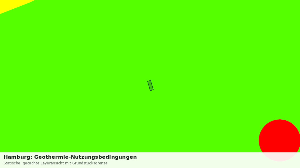 Statische Kartenansicht: Hamburg: Geothermie-Nutzungsbedingungen