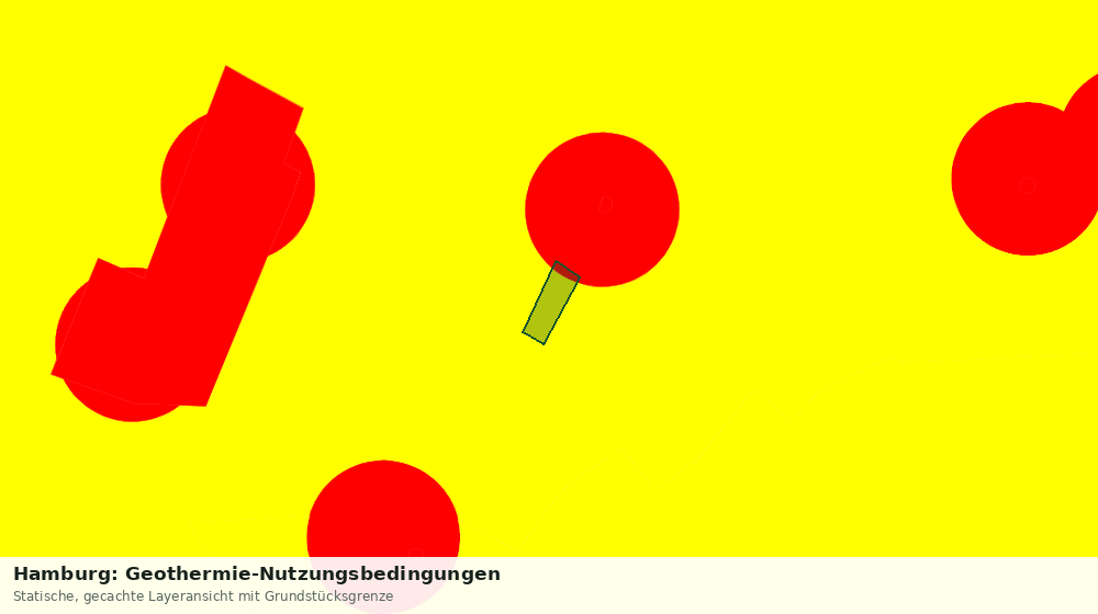 Statische Kartenansicht: Hamburg: Geothermie-Nutzungsbedingungen