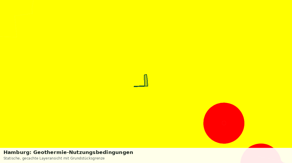 Statische Kartenansicht: Hamburg: Geothermie-Nutzungsbedingungen