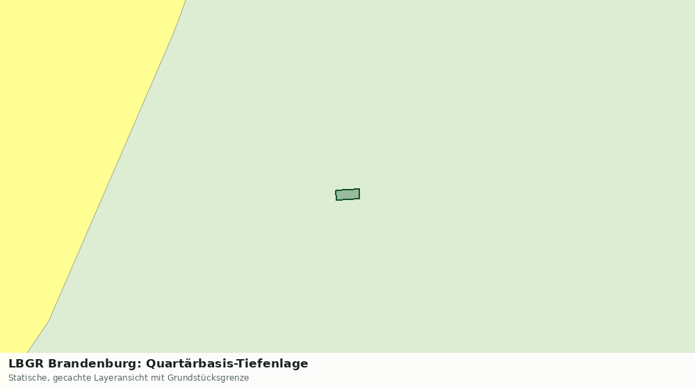 Statische Kartenansicht: LBGR Brandenburg: Quartärbasis-Tiefenlage