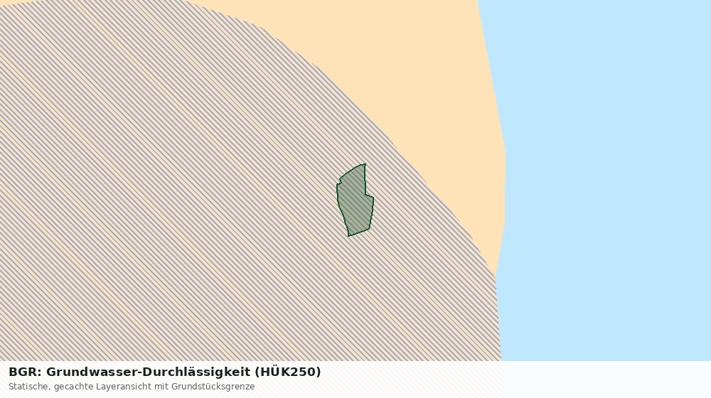 Statische Kartenansicht: BGR: Grundwasser-Durchlässigkeit (HÜK250)