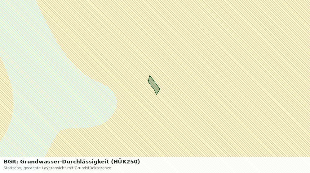 Statische Kartenansicht: BGR: Grundwasser-Durchlässigkeit (HÜK250)