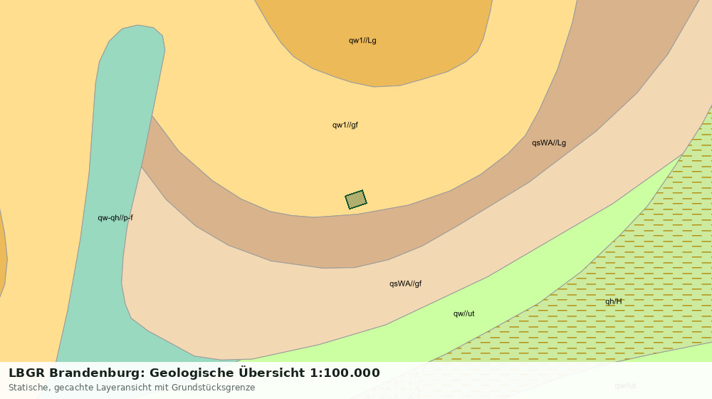 Statische Kartenansicht: LBGR Brandenburg: Geologische Übersicht 1:100.000