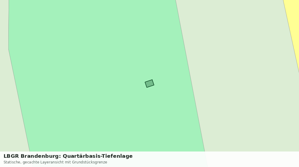 Statische Kartenansicht: LBGR Brandenburg: Quartärbasis-Tiefenlage
