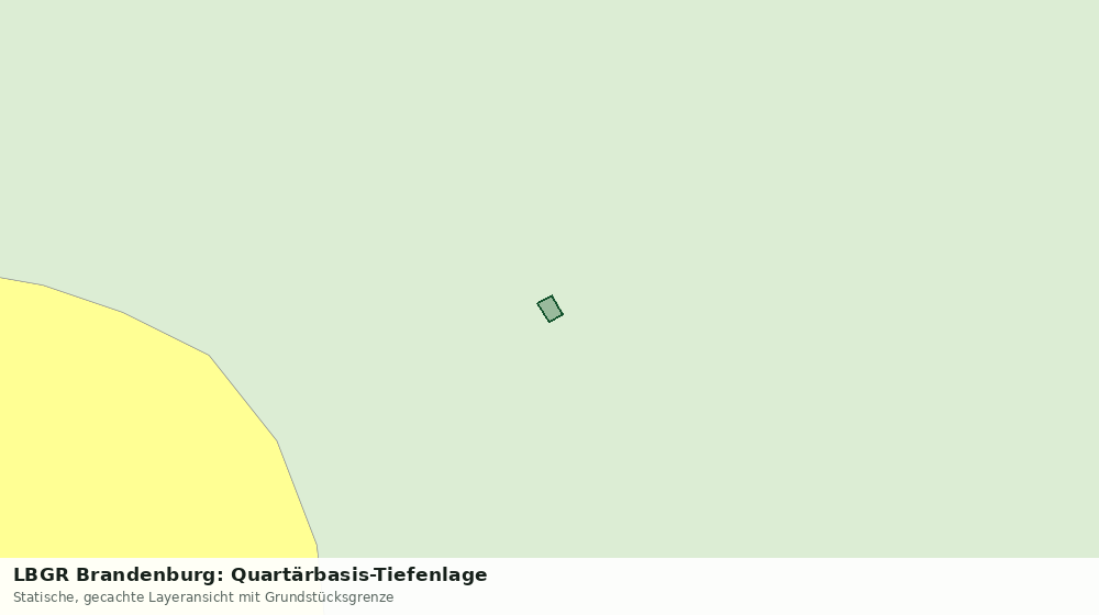 Statische Kartenansicht: LBGR Brandenburg: Quartärbasis-Tiefenlage