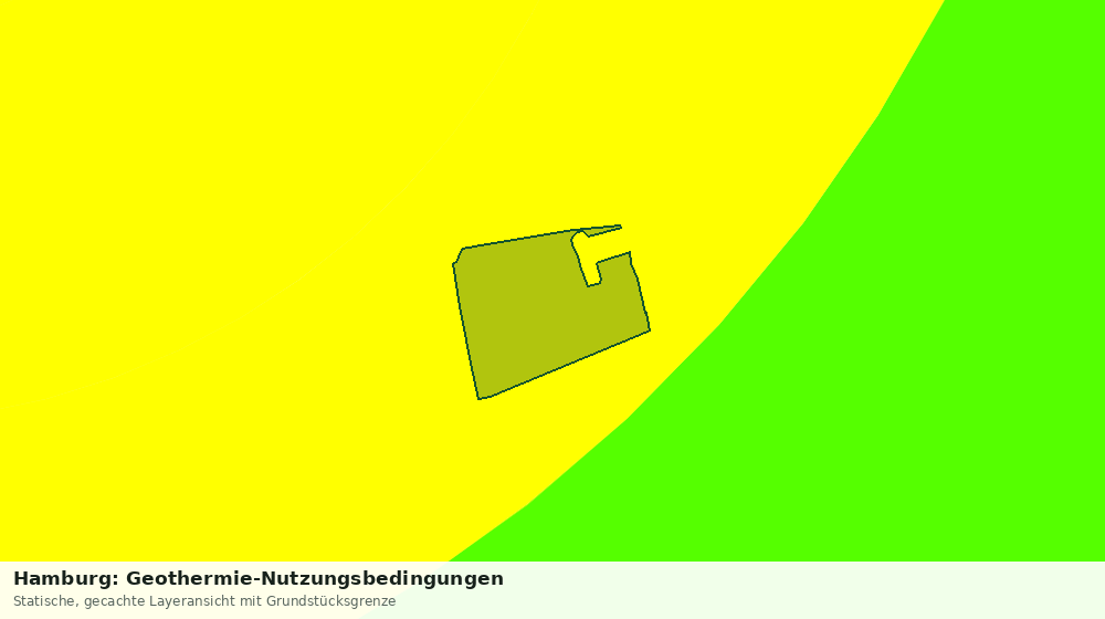 Statische Kartenansicht: Hamburg: Geothermie-Nutzungsbedingungen