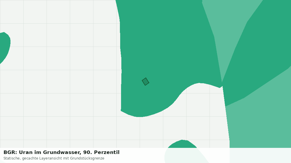 Statische Kartenansicht: BGR: Uran im Grundwasser, 90. Perzentil