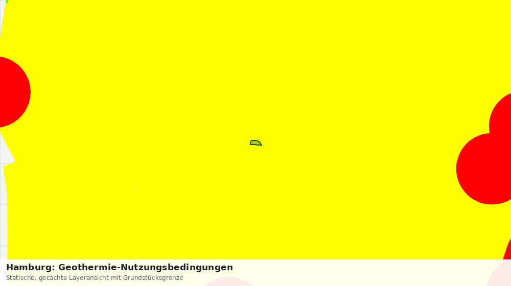 Statische Kartenansicht: Hamburg: Geothermie-Nutzungsbedingungen