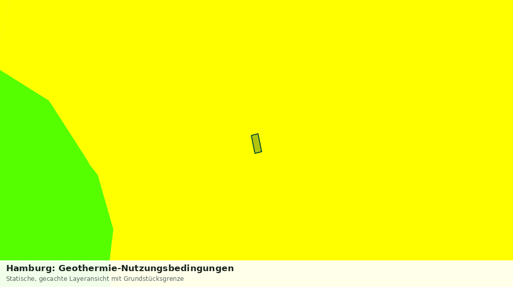 Statische Kartenansicht: Hamburg: Geothermie-Nutzungsbedingungen