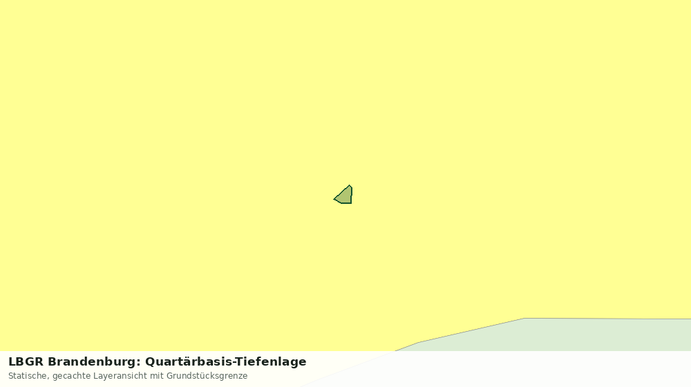 Statische Kartenansicht: LBGR Brandenburg: Quartärbasis-Tiefenlage