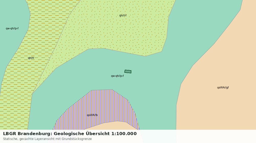 Statische Kartenansicht: LBGR Brandenburg: Geologische Übersicht 1:100.000