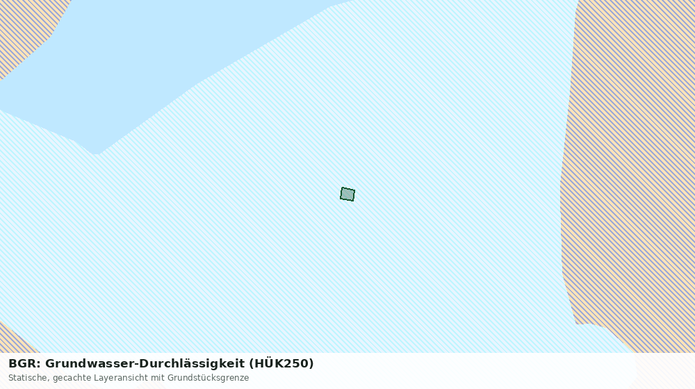 Statische Kartenansicht: BGR: Grundwasser-Durchlässigkeit (HÜK250)