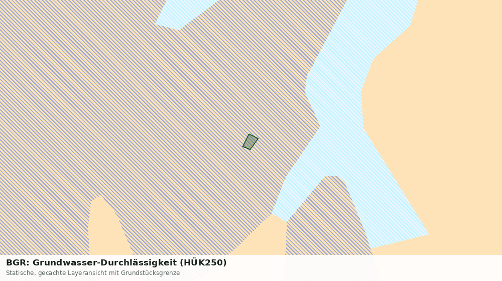 Statische Kartenansicht: BGR: Grundwasser-Durchlässigkeit (HÜK250)