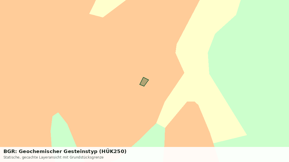 Statische Kartenansicht: BGR: Geochemischer Gesteinstyp (HÜK250)