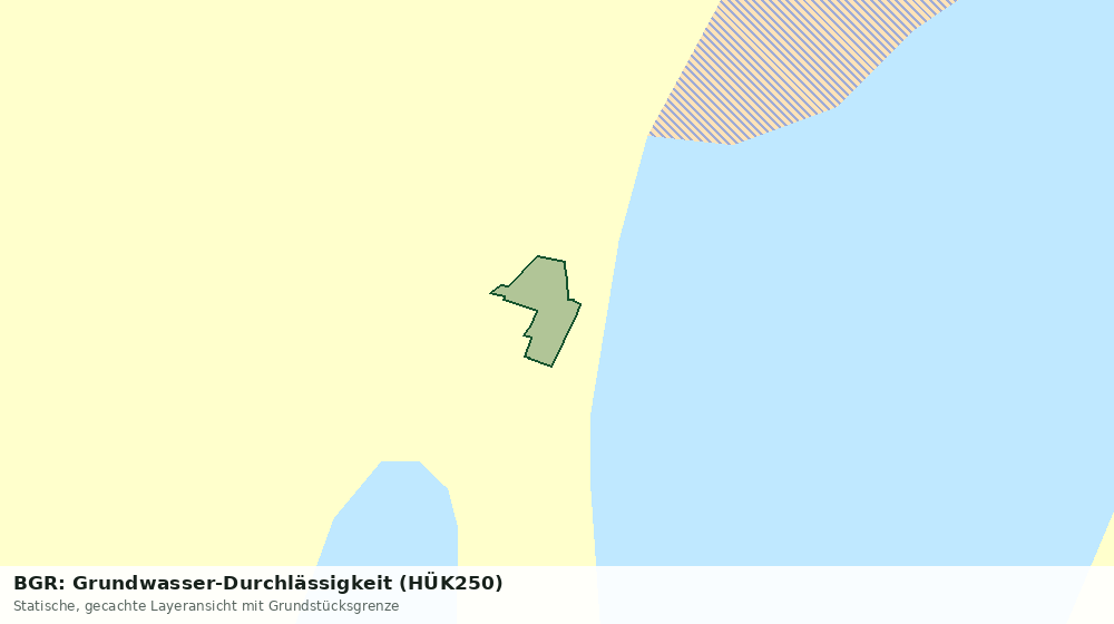 Statische Kartenansicht: BGR: Grundwasser-Durchlässigkeit (HÜK250)
